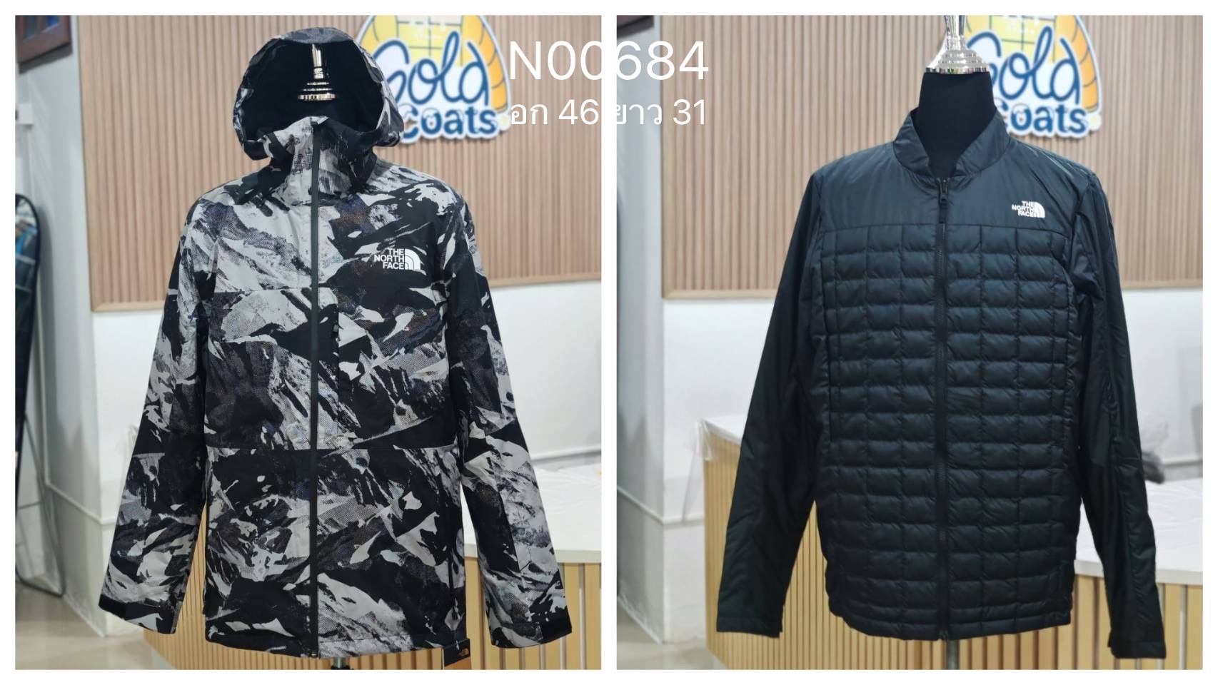 N00684 The Northface 2 ชั้นเสื้อขนห่าน อุณหภูมิติดลบ กันลม กันน้ำ
