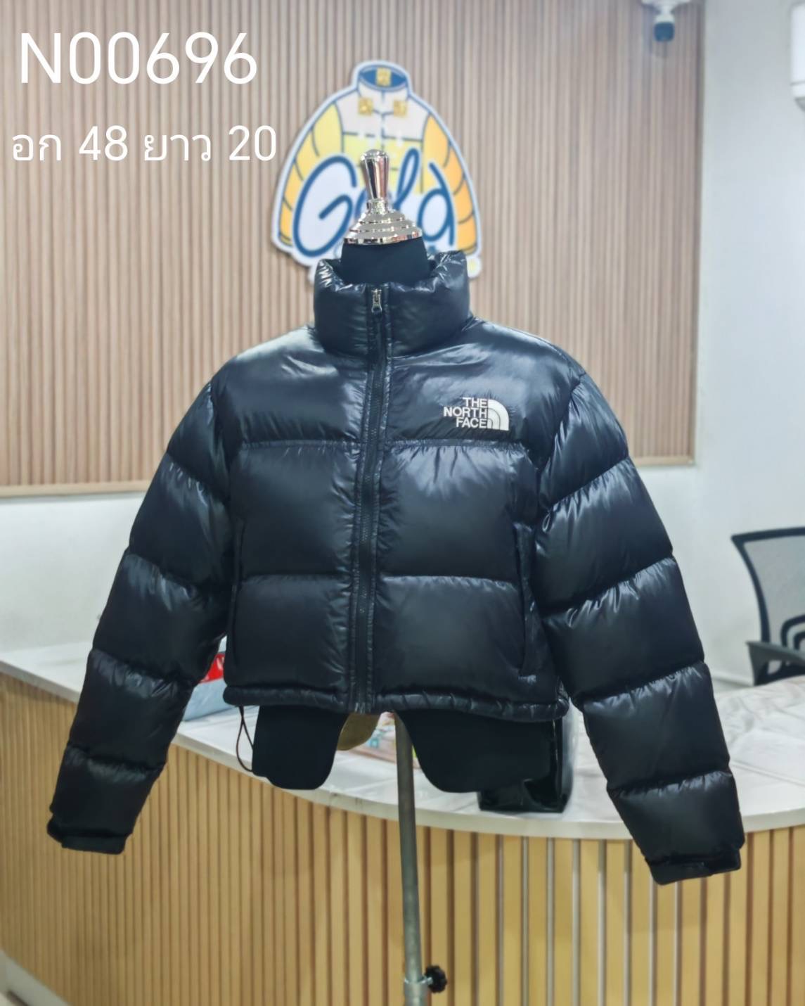N00696 The Northface ครอปดำ อุณหภูมิติดลบเลขตัวเดียว